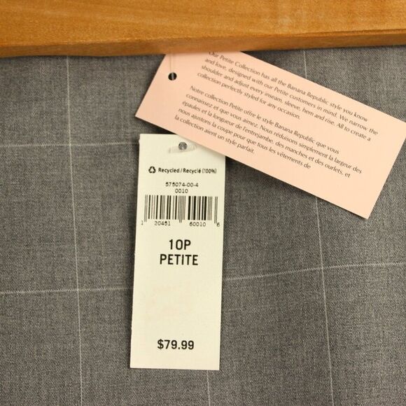 nwt BANANA REPUBLIC Geometric-Pattern Knee-Length Pencil Skirt, Grey, Size 10P - Picture 3 of 7